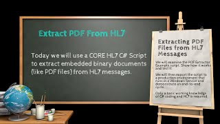 Extract Embedded PDF from HL7 Messages [upl. by Eirolav]