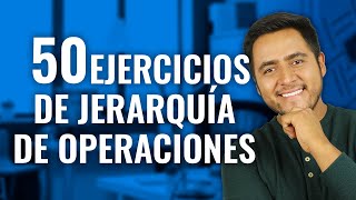 50 ejercicios de jerarquía de operaciones [upl. by Eesdnyl]