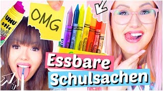 Schulsachen zum Essen 😱 5 Minuten DIYs  ViktoriaSarina [upl. by Rivalee]