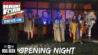 GRANVILLE HAUNT FARM DRIVE THRU 2023 OPENING NIGHT [upl. by Dyolf179]