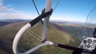 Flexwing microlight in the Lake District with Cumbria Microlight Training [upl. by Conyers]