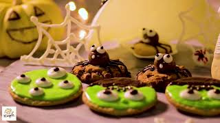 Halloween Cookie Decorations  Halloween Dessert Ideas Hoopla Recipes [upl. by Harak]