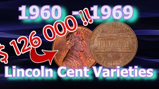 Top 10 1960s Lincoln Penny Varieties Worth Money [upl. by Venice]