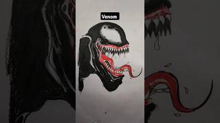 Venom drawing simple ytshorts venomshorts shorts drawing [upl. by Arammahs]