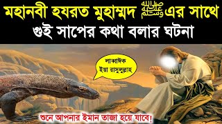 হযরত মুহাম্মদ সঃ এর সাথে গুই সাপের কথা বলার খুব সুন্দর ঘটনা  বিশ্বনবীর চমৎকার  Muhammad sw story [upl. by Lapo]