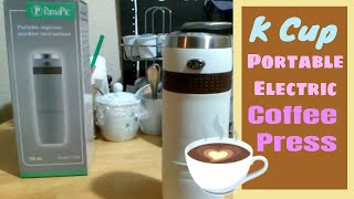 K Cup Portable Electric Coffee Press Hand Held Keurig Dupe 2 [upl. by Jori916]