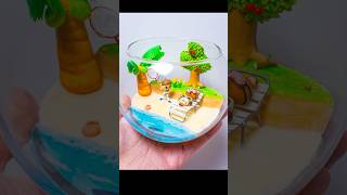 DIY Animal Crossing New Horizon Terrarium  Polymer clay [upl. by Bate564]