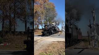 Strasburg Rail Road 89 at Carpenters with the PRR Banshee Whistle [upl. by Horst]