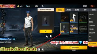 Classic Zazz Pants Free Fire 🔥 Purchase Daily Special Discount 30 Only 175 Dimond 💎 Me Opening [upl. by Ellinger]