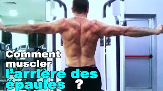 Musculation  comment travailler larrière des épaules [upl. by Lerud592]