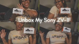 unbox my Sony Zv1F with me [upl. by Refennej466]