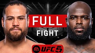 Tai Tuivasa vs Jairzinho Rozenstruik Heavyweight Slugfest at UFC 305  UFC5 Gameplay [upl. by Irrol]