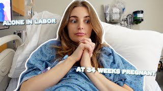 early labor at 34 weeks  whats in my hospital bag [upl. by Ellennaj189]