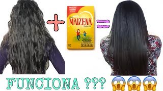 MAIZENA para ALISAR el cabello 😱 FUNCIONA [upl. by Jandy]