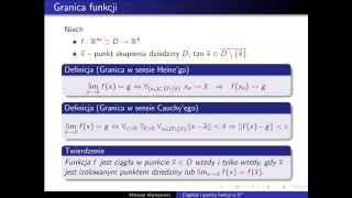 granica i ciągłość funkcji [upl. by Aurthur]