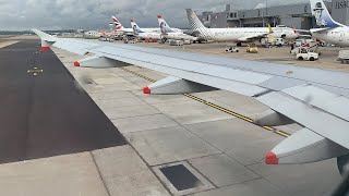 FAST TAKEOFF  British Airways A320 Takeoff from London Gatwick Airport [upl. by Cummings]