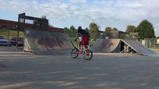 mooresville nc skatepark bmx clip [upl. by Neemsay]