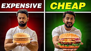 380 Rs BURGER 🍔 VS 4800 Rs BURGER 🍔 Which is Worth It [upl. by Tish]