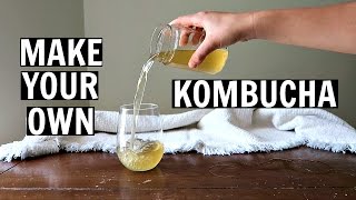 ✽ How to Make Your Own Kombucha At Home ✽ Cheap Easy and Healthy [upl. by Eenyaj]