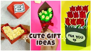 3 Ideas  Cute Gift Ideas for your Loved Ones Bestfriend Mother  Flower Bouquet  Heart box [upl. by Ssac]