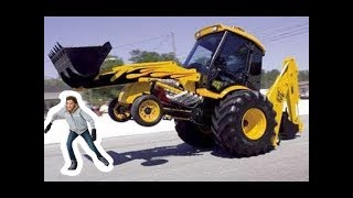 Dancing JCB Diggers Videos Diggerland of Stunts amp tractor tricks jcb new model excavator [upl. by Maryrose656]