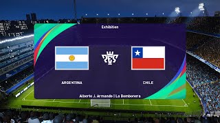 Argentina vs Chile 06092024 World Championship Qual CONMEBOL PES 2021 [upl. by Nosittam35]