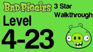 Bad Piggies 423 Flight in the Night Level 423 3 Star Walkthrough  WikiGameGuides [upl. by Ariaic668]