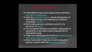 HOMOTHALLISM AND HETERO THALLISM IN FUNGI fungi plantdiversity [upl. by Alba]