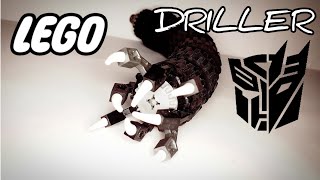 Lego Transformers DRILLER DOTM worm MOC Tutorial [upl. by Stanford968]