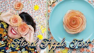 Raiza Makes Gorgeous FlowerShaped Apple Tarts  The Sweet Side of Life  Food Network [upl. by Earleen]