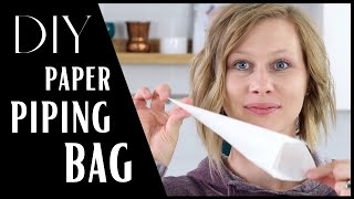 How to Make a Piping Bag at Home with Parchment Paper  NEED TO KNOW [upl. by Hallette]