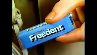 Wrigleys Freedent Gum Commercial 1981 [upl. by Oremoh]