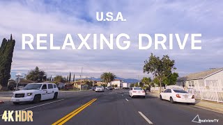 【4K】RELAXING DRIVING USA｜CALIFORNIA SUNSET｜BEAUTIFUL VIEW IN LOS ANGELES｜WHITE NIOSE FOR SLEEP [upl. by Lleneg]