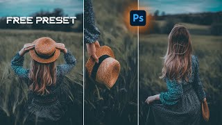 blue cinematic presets photoshop  photoshop preset download [upl. by Hsetirp]