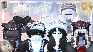 Matching Outfit Ideas In Roblox Meepcity  Boy X Girl  Part 1  Avatar Ideas  PvrpleKitPlayz [upl. by Ameh]