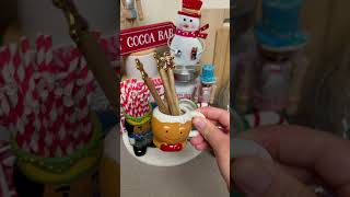 Very simple Hot Cocoa Bar Idea on a budget Christmas 2024 🎄shorts hobbylobby dollartree target [upl. by Babby]