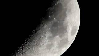 Canon EOS T2i 550d Moon Close Up Zoom Lens 70300mm Crop mode [upl. by Alethea]