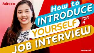 How to introduce yourself in English for a job interview [upl. by Kieryt]