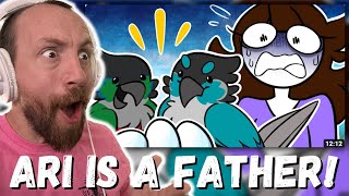 ARI IS A FATHER Jaiden Animation My Birds Laid Eggs REACTION [upl. by Needan]