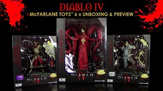 McFarlane ™ Diablo IV ™ 6 x Figuren Unboxing amp Preview  Vorschau  Neuheiten  News [upl. by Eisle]