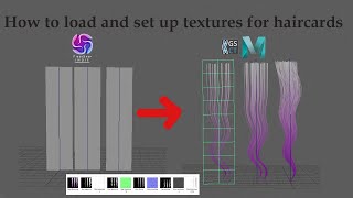 From Fibershop to Maya with GS CurveTools how to load and set up textures for haircards [upl. by Yeneffit]