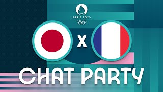 Japan v France  Mens Olympic Basketball Tournament Paris 2024  Chat Party ⚡🏀 [upl. by Blalock]