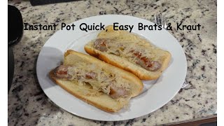 Instant Pot Brats amp Kraut [upl. by Nnarefinnej790]