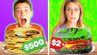 COMIDA CARA vs BARATA  FOOD CHALLENGE [upl. by Anaic787]