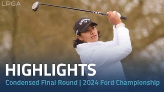 Condensed Final Round Highlights  2024 Ford Championship presented by KCC [upl. by Enerak]