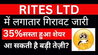 RITES LTD share targets  RITES LTD Share Latest NEWS  WHY RITES LTD SHARE FALLING RITES LTD [upl. by Noirrad596]