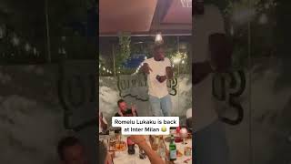 Romelu Lukaku with another initiation at Inter 😂 🎶 [upl. by Ratna]