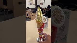 Golden ice cream in Kyoto must try [upl. by Lohman]