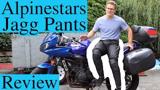 Alpinestars Jagg Leather Pants Review  Sport Touring Pant [upl. by Eltsyrhc]