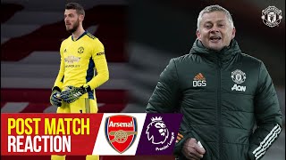 Solskjaer amp De Gea react to Gunners draw  Arsenal 00 Manchester United  Premier League [upl. by Haroldson]